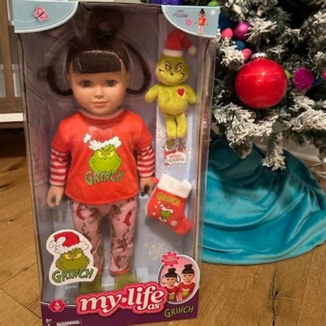 My Life As Toys New My Life As Poseable Grinch Sleepover Inch Doll Brunette Hair Poshmark