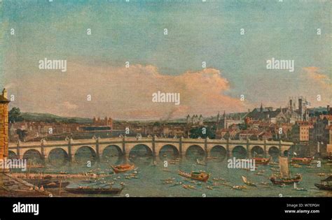 'Westminster Bridge', c1746. Artist: Canaletto Stock Photo - Alamy