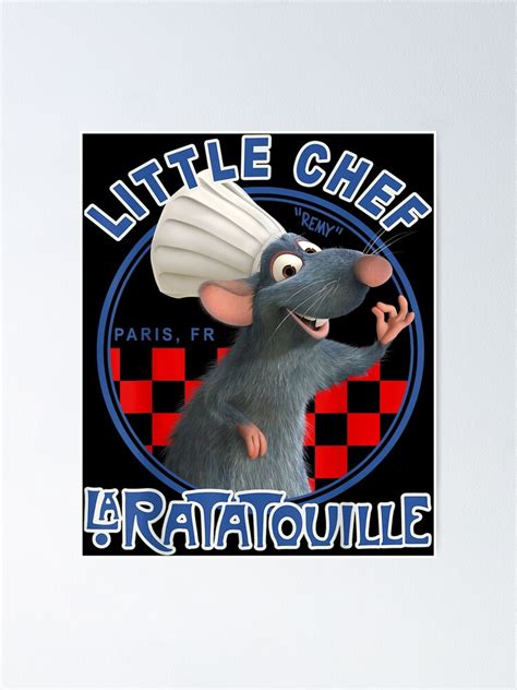 "Pixar Ratatouille Remy Little Chef Graphic" Poster for Sale by ...