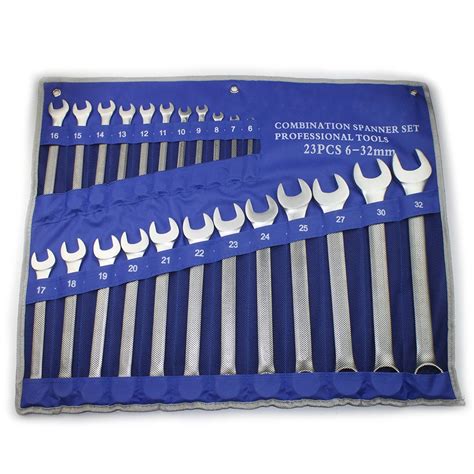 23 Pcs Combo Wrench Set Spanner Set Open And Box End Metric Mm 6