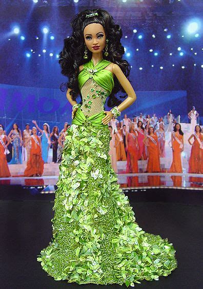 ๑miss Antigua Barbuda 2006 Barbie Wardrobe Barbie Gowns Barbie Miss