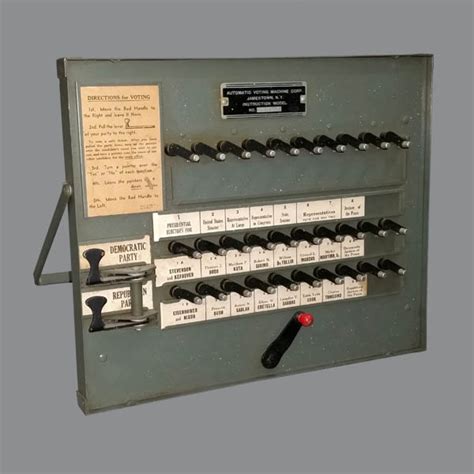 history american political  presidential election voting machine