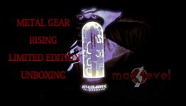 Unboxing Metal Gear Rising Revengeance Limited Edition By Max Level N4G