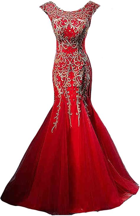 Red And Gold Ball Gowns