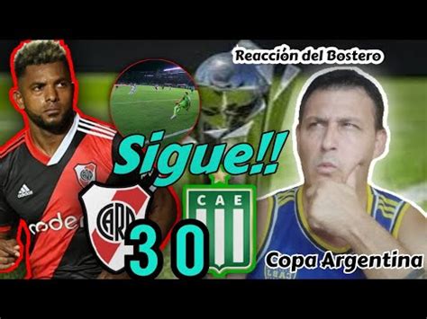 Sigue de racha Reacción del Bostero River vs Excursionistas Copa