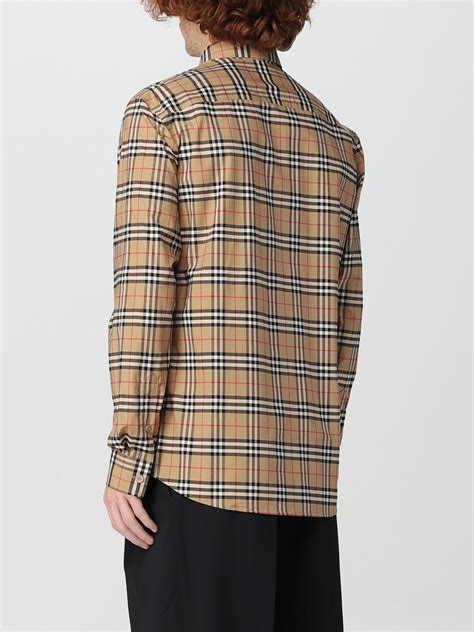 BURBERRY Camisa para hombre Beige Camisa Burberry 8020966 en línea