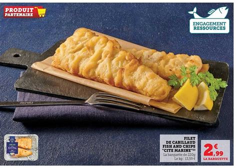 Offre Filet De Cabillaud Fish And Chips Chez Super U