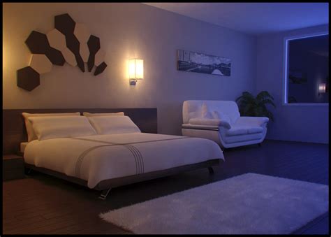 Bedroom at Night by imonkey89 on DeviantArt