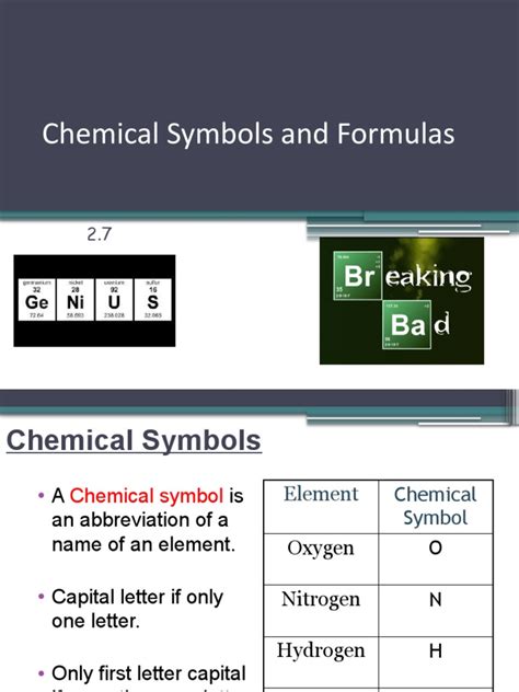 6 Chemical Symbols And Formulas And Counting Atoms Pdf