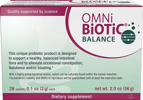 OMNiBiOTiC Balance Probiotic Immune Support Bifidobacterium ...