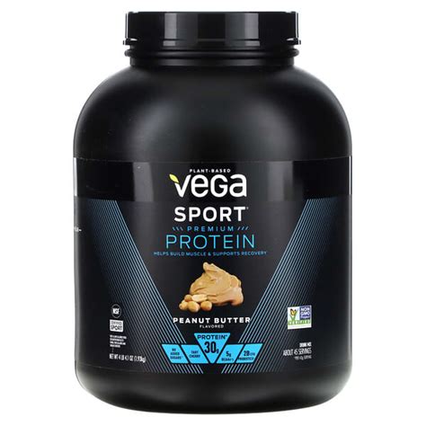 Vega Sport Plant Based Premium Protein Peanut Butter 4 Lb 4 1 Oz 1