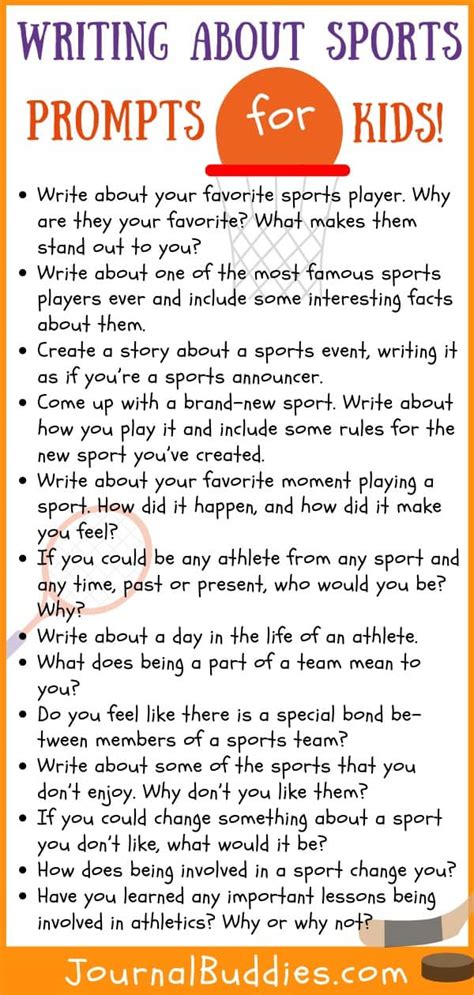 great writing  sports ideas journalbuddiescom