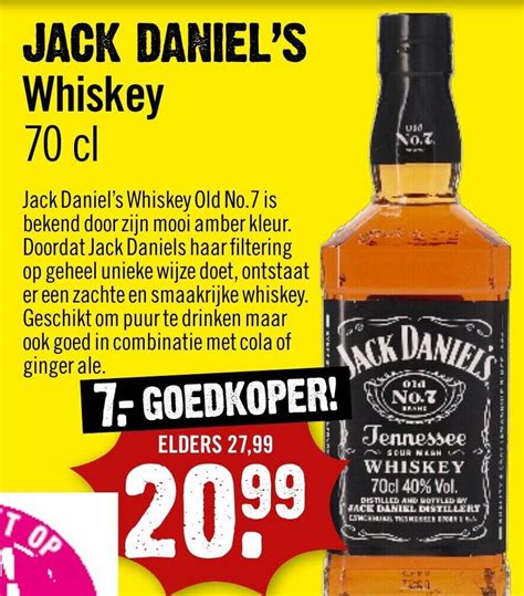 Jack Daniel S Whiskey Cl Aanbieding Bij Dirck