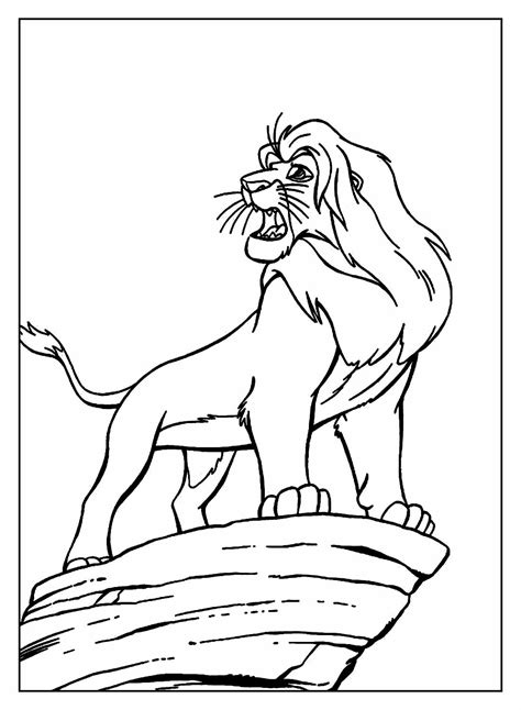Desenhos Do Rei Leao - Desenhos do Rei Leão para colorir - Bora Colorir