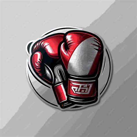 Boxing gloves logo design | Premium AI-generated vector