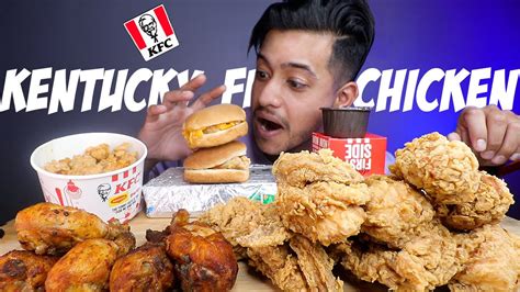 Kfc Smoky Red Chicken Hot Crispy Chicken And More Kfc Mukbang