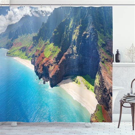 Immerse Yourself In Paradise Na Pali Coast Shower Curtain For A