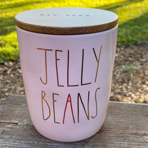 Rae Dunn Other Vhtf New Rae Dunn Pink Jelly Beans Cellar Canister