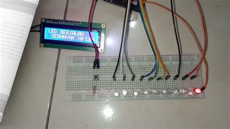 Belajar Arduino Menyalakan Running Led And Lcd I2c Dengan Push Button Youtube