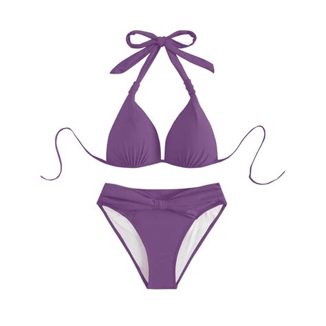 Arnsht Two Piece Bikini Set Beach Swimsuits Pool Party Bandeau Bathing Suit High Cut Leg Cheeky