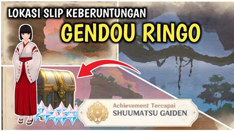 Hidden Quest Lokasi Slip Keberuntungan Aneh Gendou Ringgo Genshin