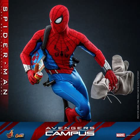First Look Hot Toys Avengers Campus Suit Of Spider Man In Th Scale Project Action Figure