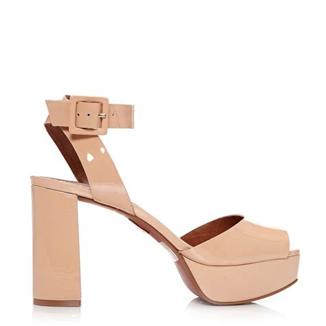 Leora Nude Patent Leather Sale From Moda In Pelle UK