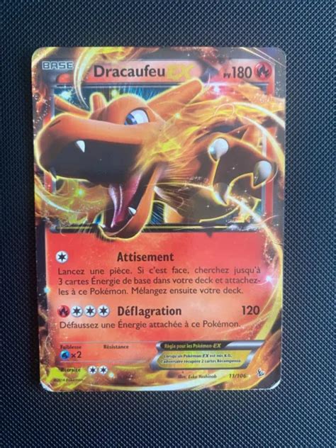 CARTE POKÉMON DRACAUFEU EX 11 106 180 PV XY Etincelles EUR 9 00