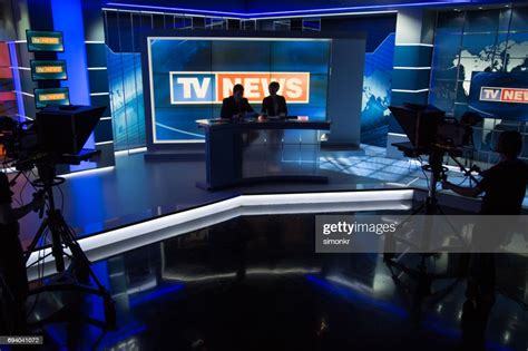 newsreader filming  press room high res stock photo getty images