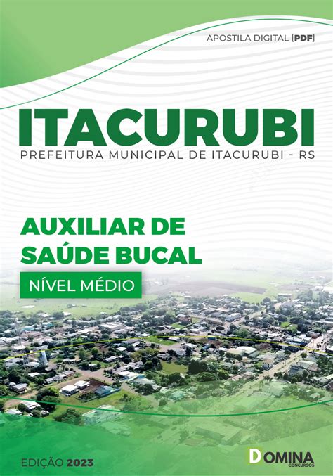 Apostila Concurso Itacurubi 23 Aux Saúde Bucal Domina