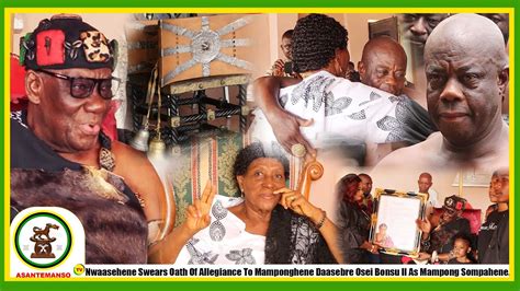 Nwaasehene Swears Oath Of Allegiance To Mamponghene Daasebre Osei Bonsu