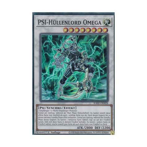 PSI Hüllenlord Omega RA02 DE028 V 4 Platinum Secret Rare Platinum