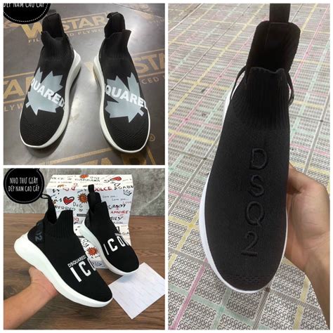 Giầy cổ cao nam DSQ2 Icon sieu hot hit Giầy thể thao cao cổ nam cao cấp Shopee Việt Nam