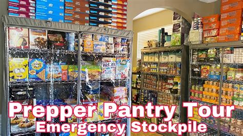 Prepper Pantry Tour Emergency Food Stockpile Youtube