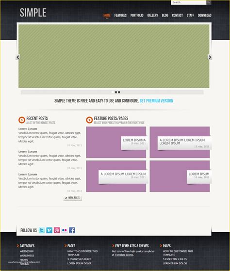 simple web page templates  simple website templates