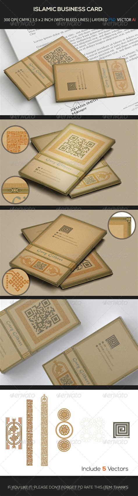 Islamic Business Card | Vector business card, Business cards, Cards