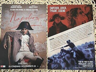 Napoleon Promo Lobby Flyer Handbill Directed By Ridley Scott Joaquin