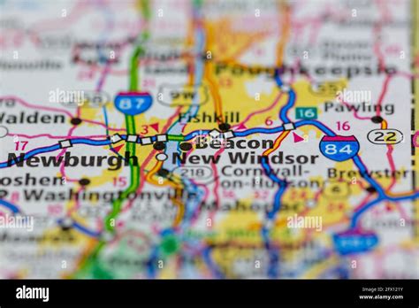 Map of beacon new york hi-res stock photography and images - Alamy