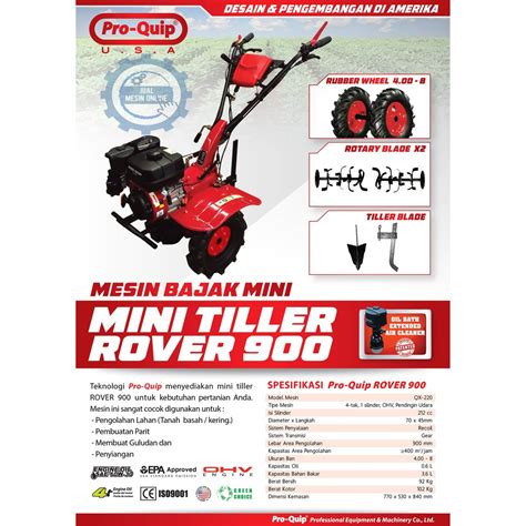 Jual Mesin Traktor Mini Bajak Sawah Mini Cultivator Mini Tiller Rover