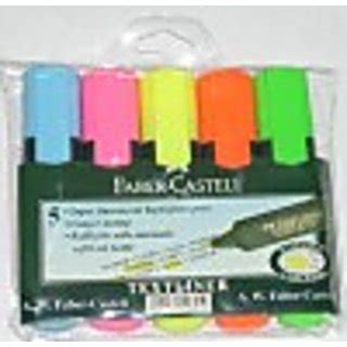 Buy Faber Castell Super Fluorescent Textliner Broad Tip Permanent Dye