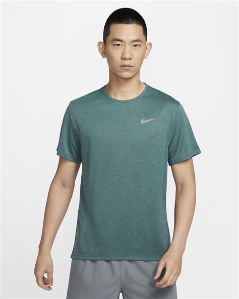 Nike Dri Fit Uv Miler Mens Short Sleeve Running Top Nike Id