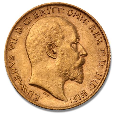 Half Sovereign Edward Vii Pound Gold Mixed Years Bitgild