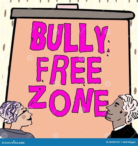 Conceptual Display Bully Free Zone. Word Written on Be Respectful To