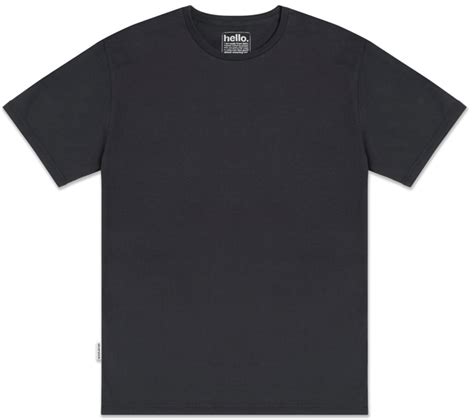 Mens Plain T Shirt Charcoal Silverstick