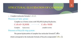 Structural Elucidation of Camphor | PPT