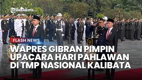 Jabat Plt Presiden Gibran Pimpin Upacara Hari Pahlawan Di Tmp Kalibata