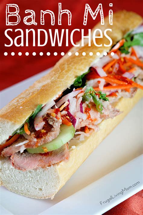 Banh Mi Sandwich Recipe | Frugal Living Mom