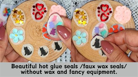 How To Make Beautiful Hot Glue Seals Faux Wax Seals Without Wax And