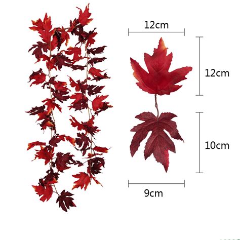 Trieiy Maple Leaf Rattan Ornament Clearance Sale Fall Decor Festival