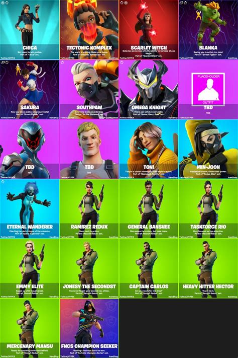 All New v20.40 Upcoming Fortnite Leaked Skins & Cosmetics - Fortnite ...